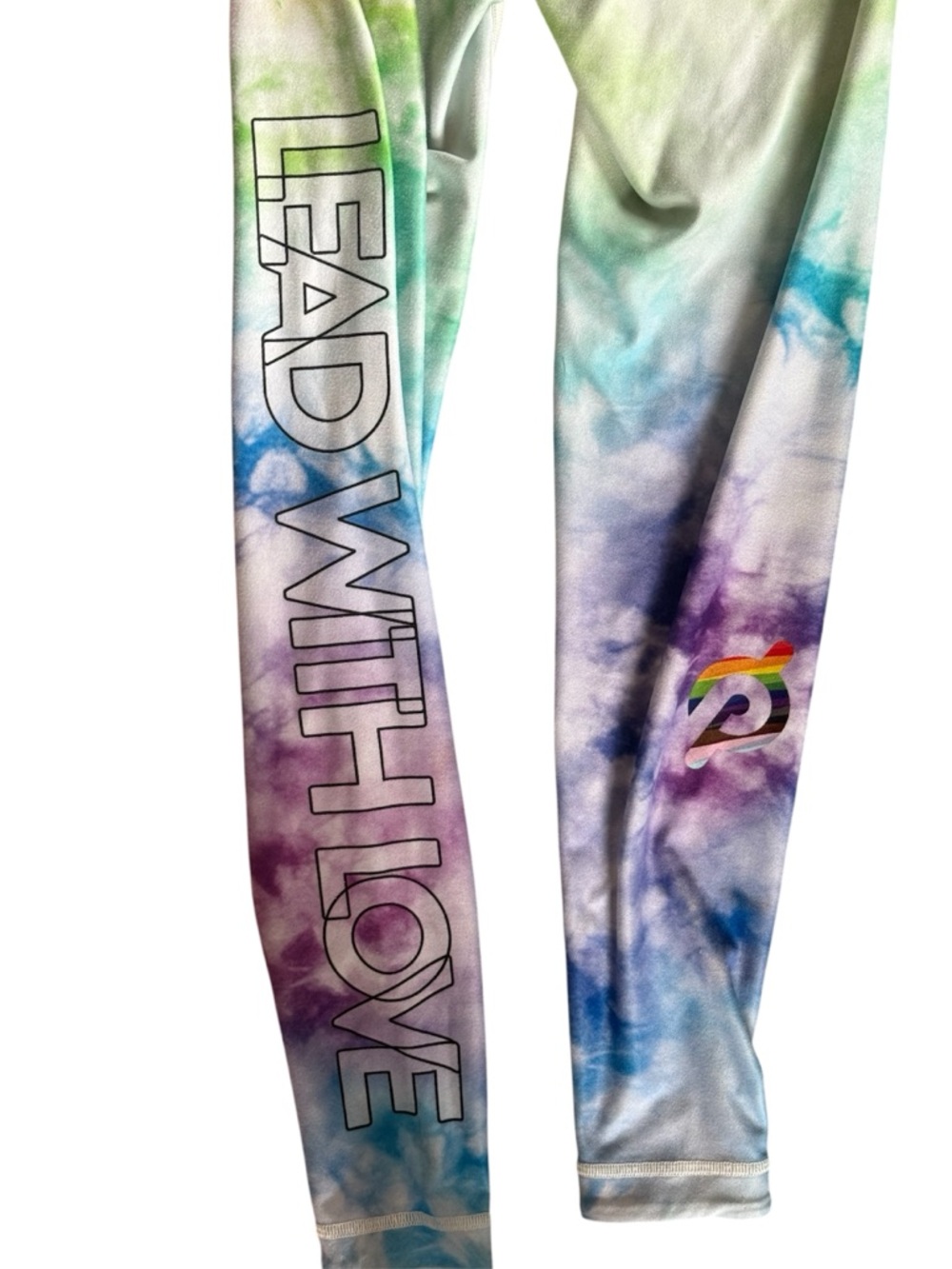Peloton multicolor lead with love leggings size small - Picture 4 of 6